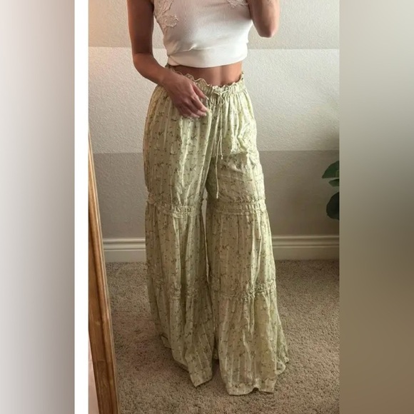 Free People Emmaline Tiered Pull-On Pants Size Small NWT